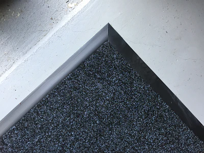 Rubber Bevel Edging with garage carpet Australia 